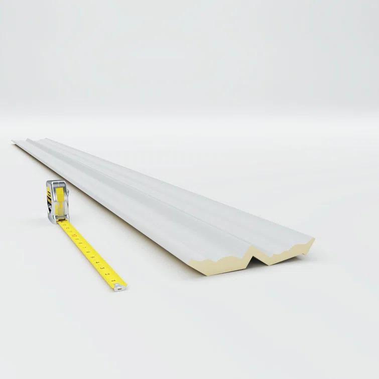 Ekena Millwork 6 1/4"H x 4 3/4"P x 7 7/8"F x 94 1/2"L Alexa Smooth Crown Moulding