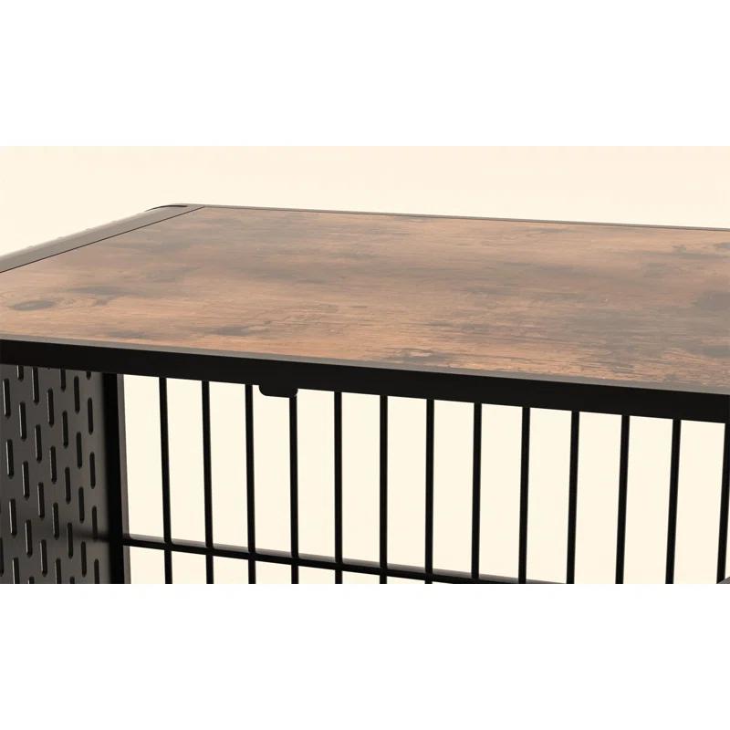 Archie & Oscar™ Heavy Duty Dog Crate Dog Cage With Wide Tabletop Strong Wooden Furniture Style