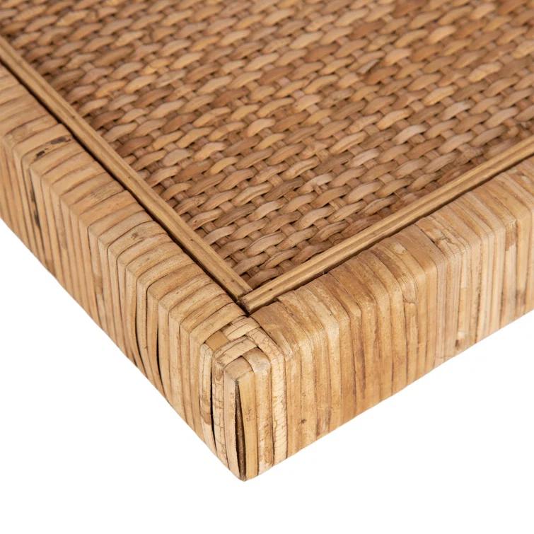 Kate and Laurel Rahmati Two-Piece Rattan Shelf Set