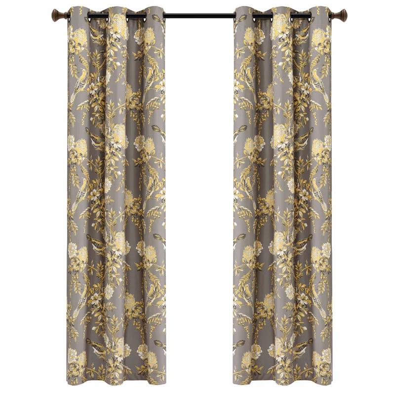 Lush Decor Foreston Floral Max Blackout Thermal Curtain Panels (Set of 2)