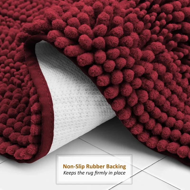 Clara Clark Clara Clark Chenille Extra Soft And Absorbent Bath Mat.