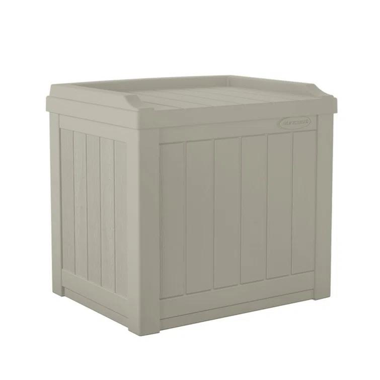 Suncast Suncast 22 Gallon Water Resistant Deck Box with Storage Seat