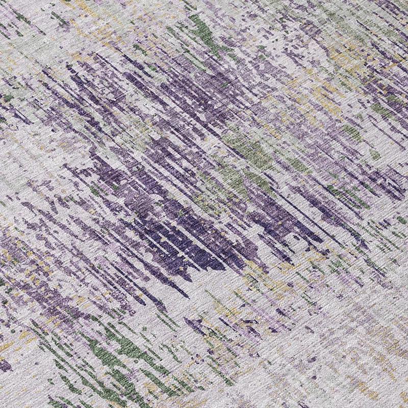 Machine Washable Indoor/Outdoor Chantille ACN1379 Lavender Rug