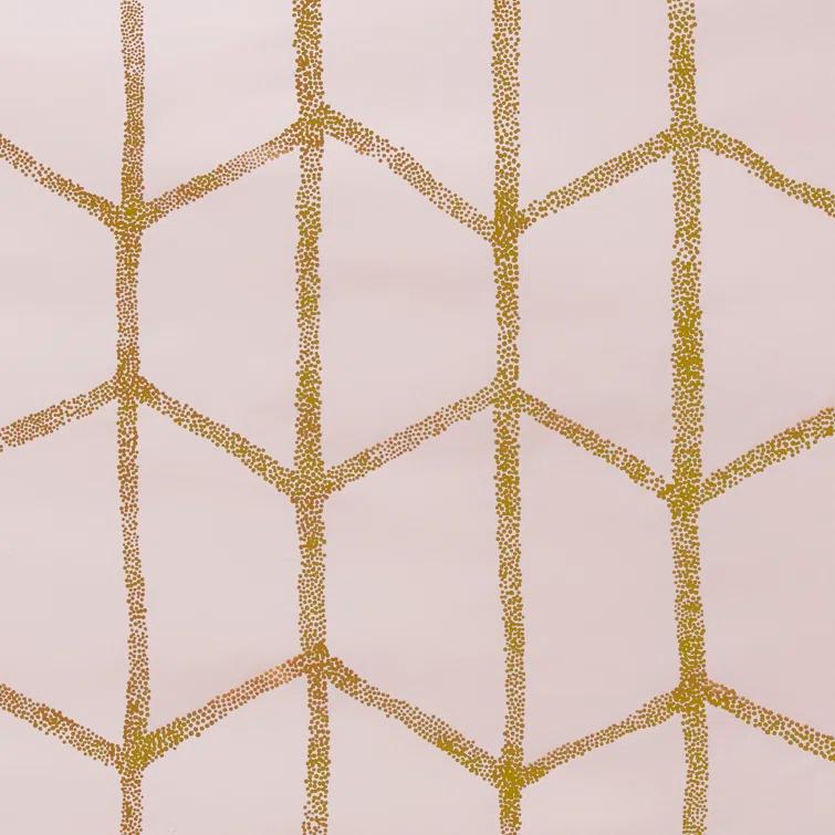 Intelligent Design Raina Geometric Total Blackout Grommet Single Curtain Panel