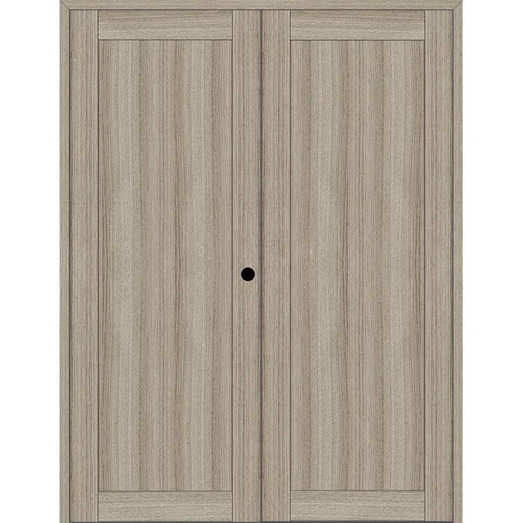 Belldinni 1 Panel Shaker Manufactured Wood Paneled Double Swing Interior Door