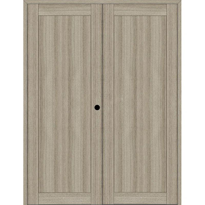 Belldinni 1 Panel Shaker Manufactured Wood Paneled Double Swing Interior Door
