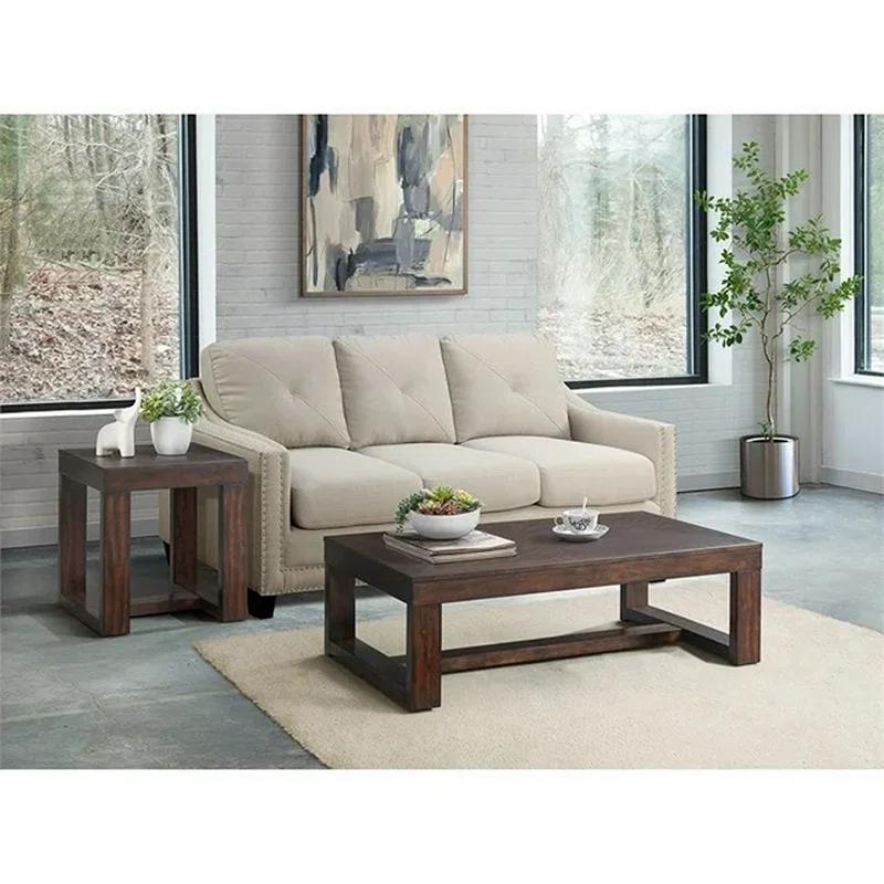 Laurel Foundry Modern Farmhouse® Midkiff Solid Wood Top Coffee Table