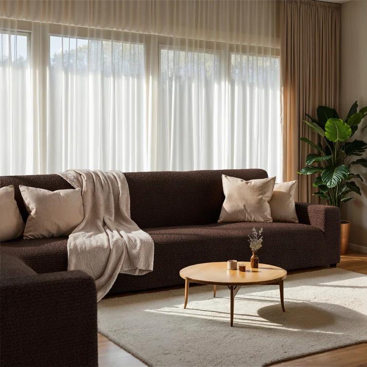 PAULATO by GA.I.CO. Stretchy Slipcover for Corner Sofa - Easy to Clean & Durable - Microfibra Collection