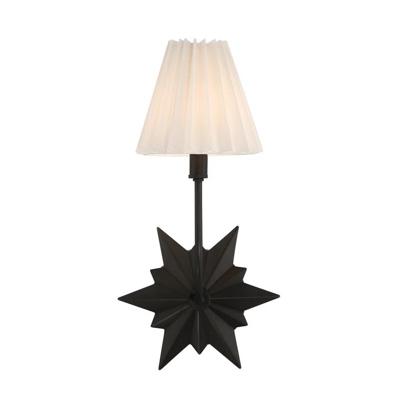 Ivy Bronx Ligetti Metal Armed Sconce in Black