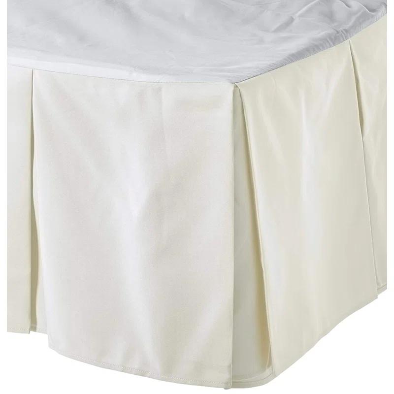 Box Pleated Tailored Wrap Around Bed Skirt