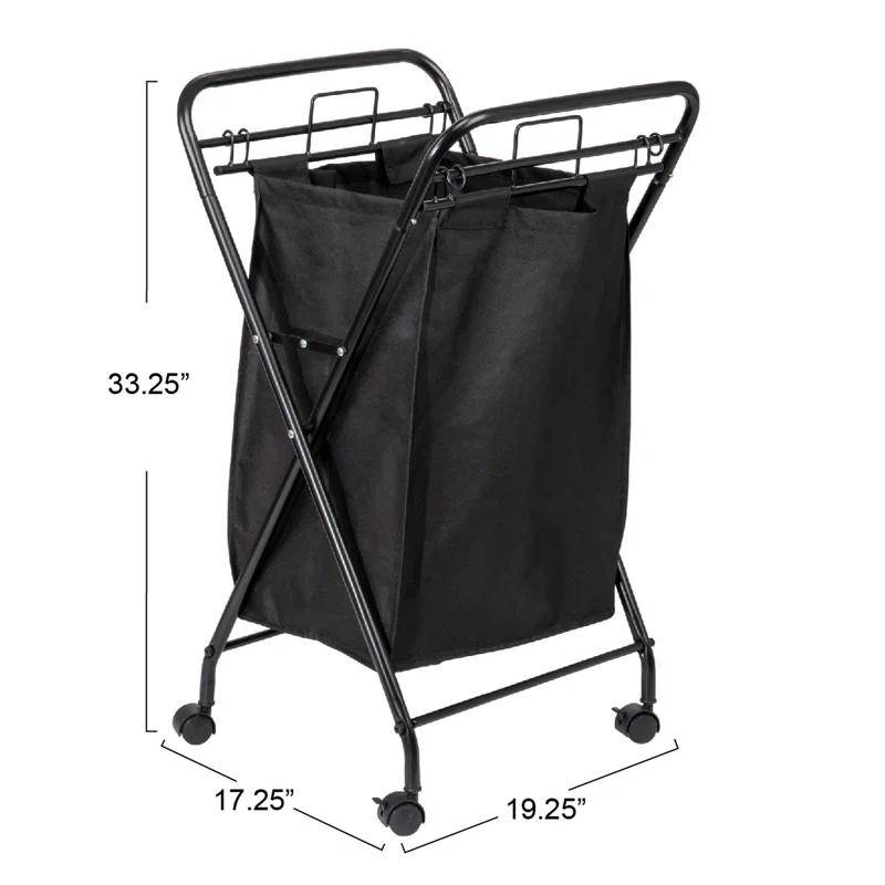 Rolling Laundry Hamper with Handles