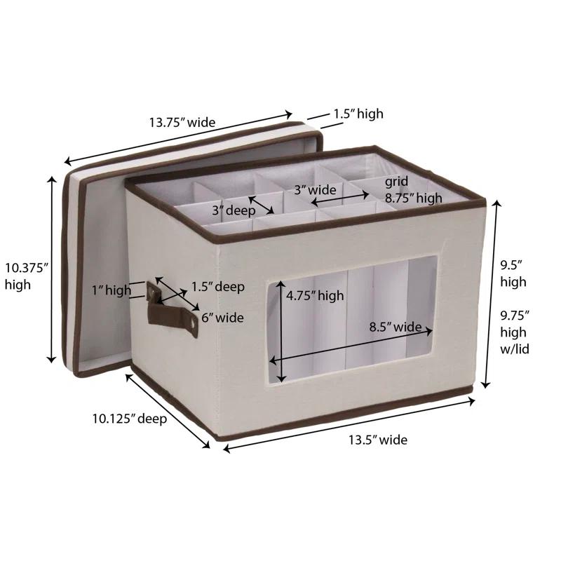 Rebrilliant Canvas Stemware Storage