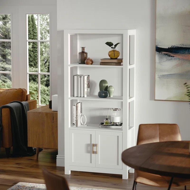 Martha Stewart Teague Martha Stewart 68" Shaker Bookcase with Storage Cabinet