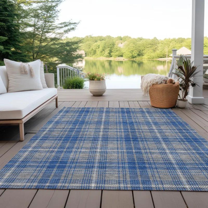 Machine Washable Indoor/Outdoor Chayden ACN993 Gray 2'3" x 7'6" Runner Rug