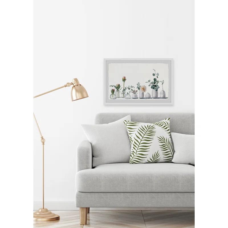 Parvez Taj 'White Simplicity' Framed Print
