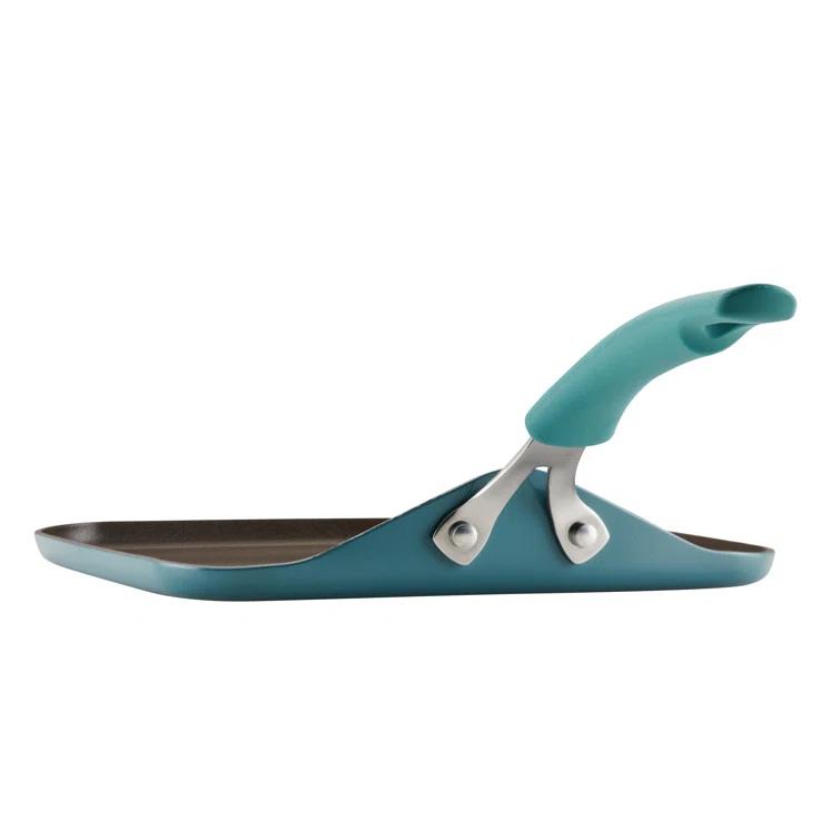 Rachael Ray Rachael Ray Cook + Create Aluminum Nonstick Square Stovetop Griddle Pan, 11-Inch