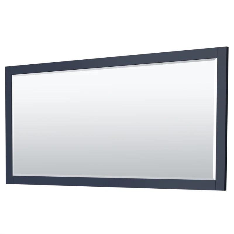 Wyndham Collection Miranda 72" Freestanding Double Bathroom Vanity with Cultured Marble Top with 70" Mirror