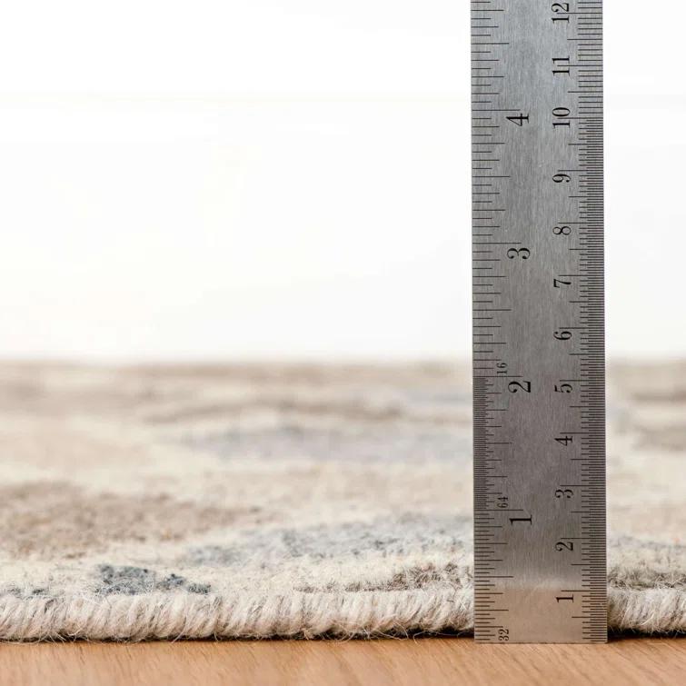 Dash and Albert Rugs Rufus Kit Kemp x Annie Selke Rufus Stone Kilim Natural Handwoven Wool Rug