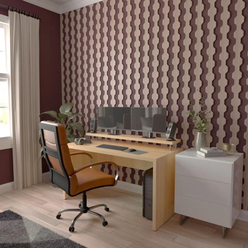 Ekena Millwork Pontiac Adjustable Wood Decorative Slat Wall Panel Kit