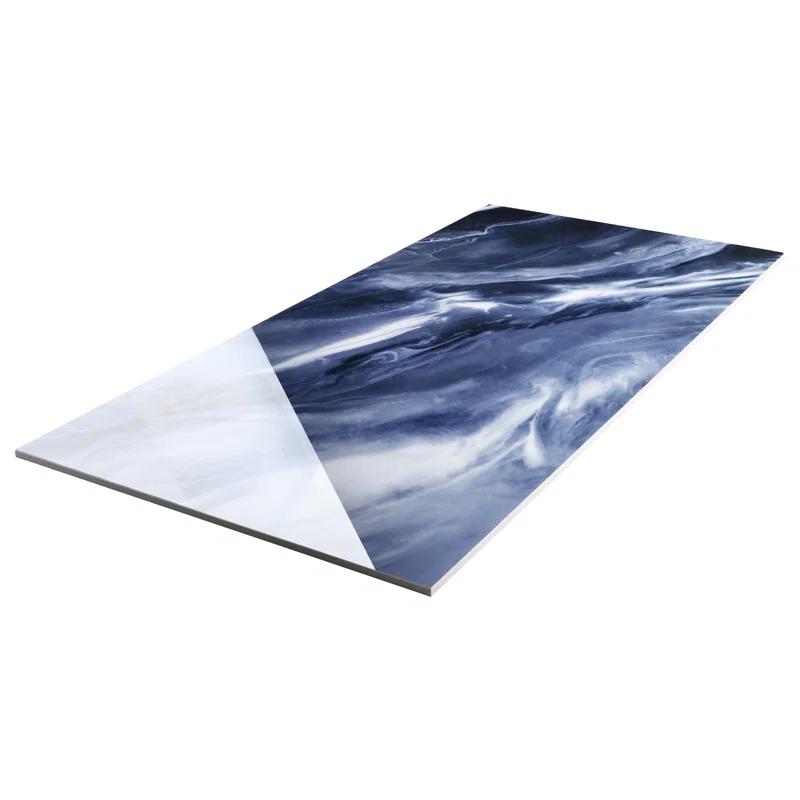 Bond Tile 23.62 in. x 47.24. in Polished Porcelain Marble Look Floor & Wall Tile (15.49 Sq. Ft./Case)