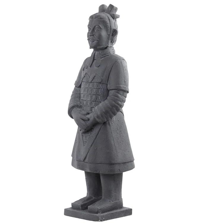 Arlmont & Co. Atas Warrior Weather Resistant Stone Garden Statue