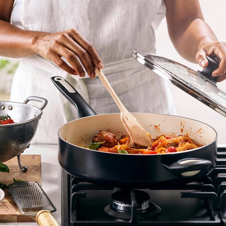 GreenPan Rio Healthy Ceramic Nonstick 5Qt Saute Pan with Lid & Reviews | Wayfair