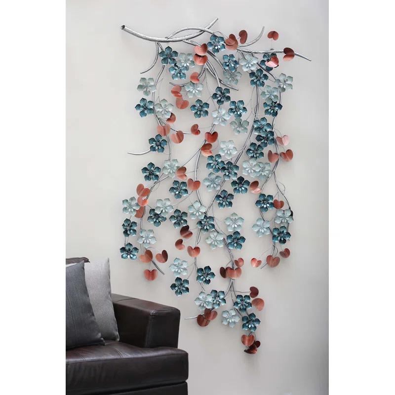 Latitude Run® Modern Plants & Flowers Wall Decor on Metal