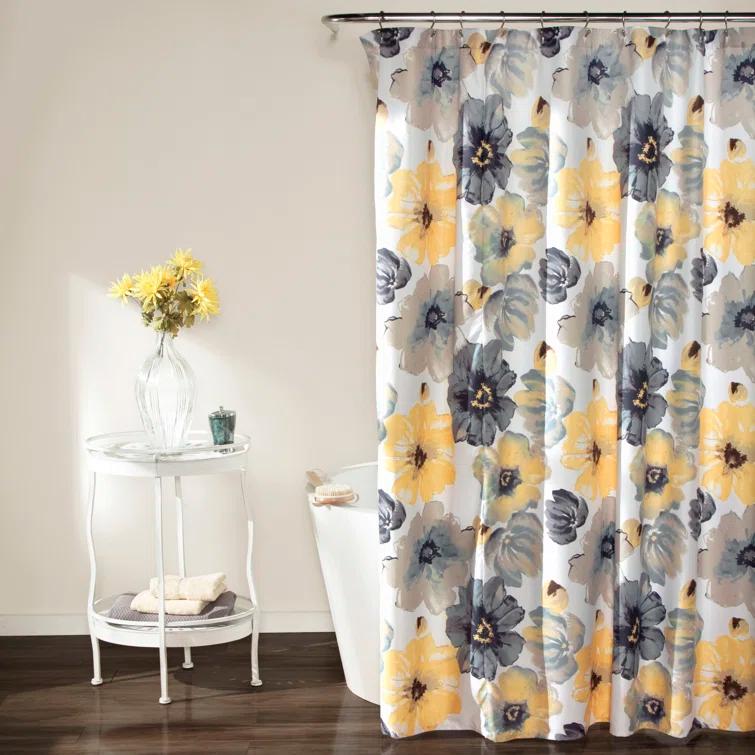 Lush Decor Floral Single Shower Curtain & Reviews | Wayfair