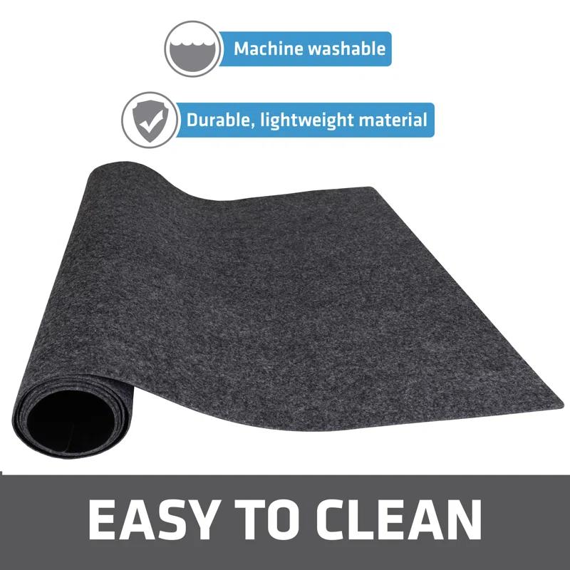 Drymate Under Sink Mat, Protective Cabinet Liner For Kitchen & Bathroom - Absorbent, Waterproof, Machine Washable (24”x29”) (Charcoal) (USA Made)