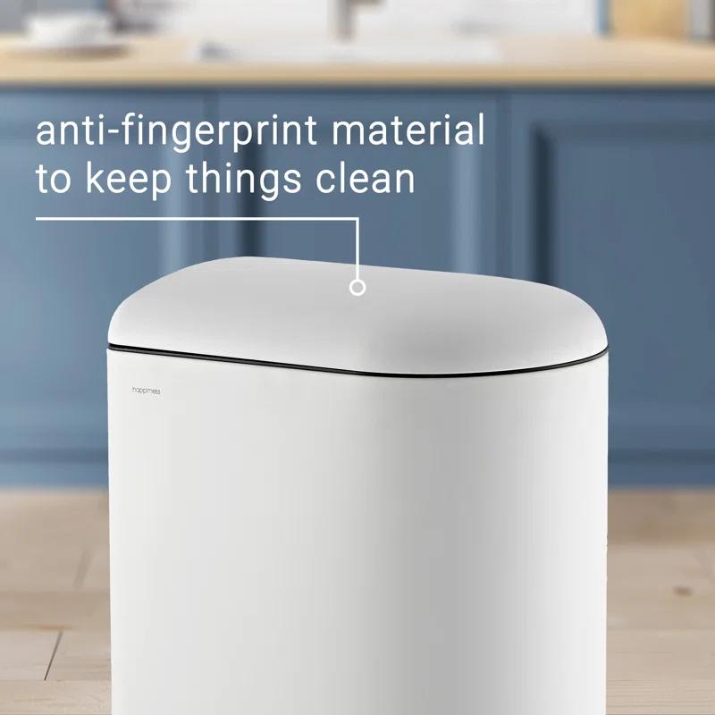 happimess Roland Steel Step On Trash Can & Reviews | Wayfair