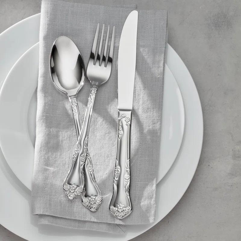 Oneida Oneida Azalea 45 Piece Everyday Flatware Set, Service For 8
