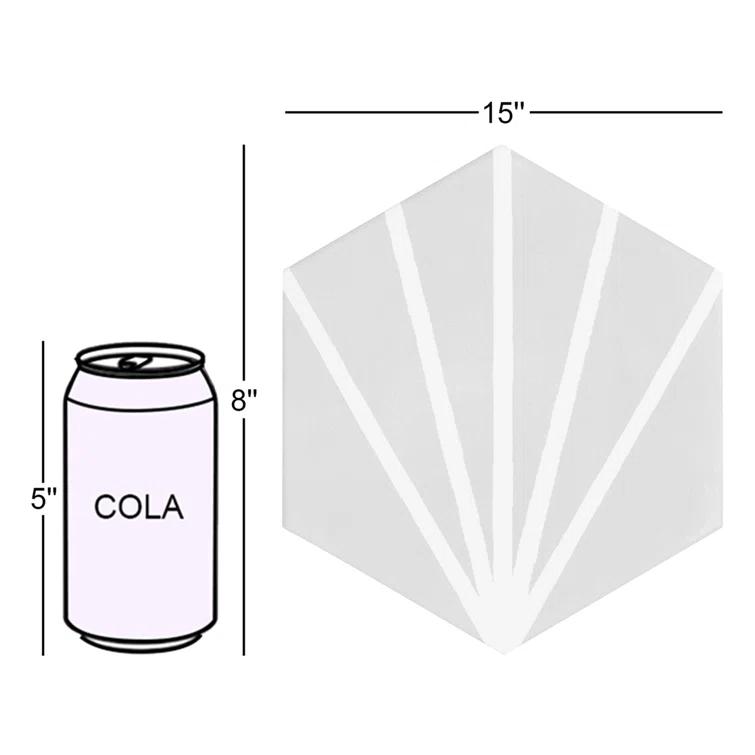 GeoHex Deco 8" Hexagon Matte Porcelain Floor and Wall Tile (9.03 Sq. Ft. / Case)