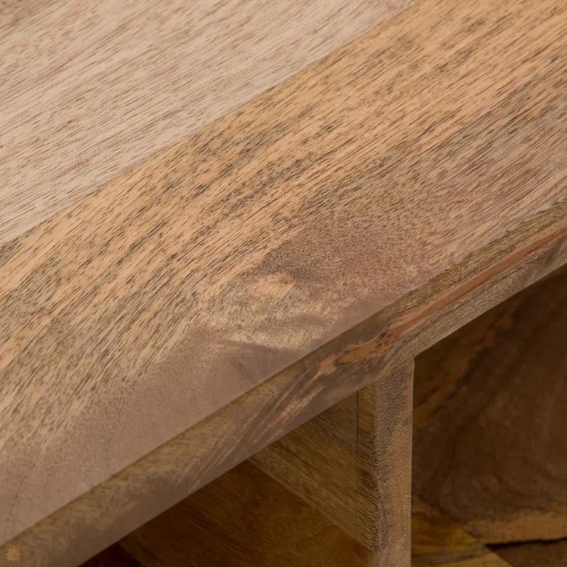 Hunter 48"W Solid Wood Industrial Lift Top Coffee Table with Hidden Storage and Metal Hairpin Legs