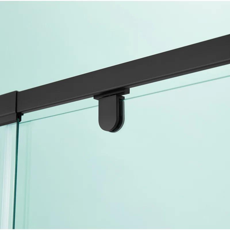 36 in.W - 72 in.H Pivot Shower Door with Clear Glass and Stainless Steel Handle