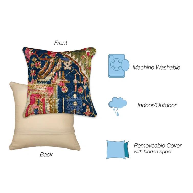 Liora Manne Abstract Indoor/Outdoor Throw Pillow