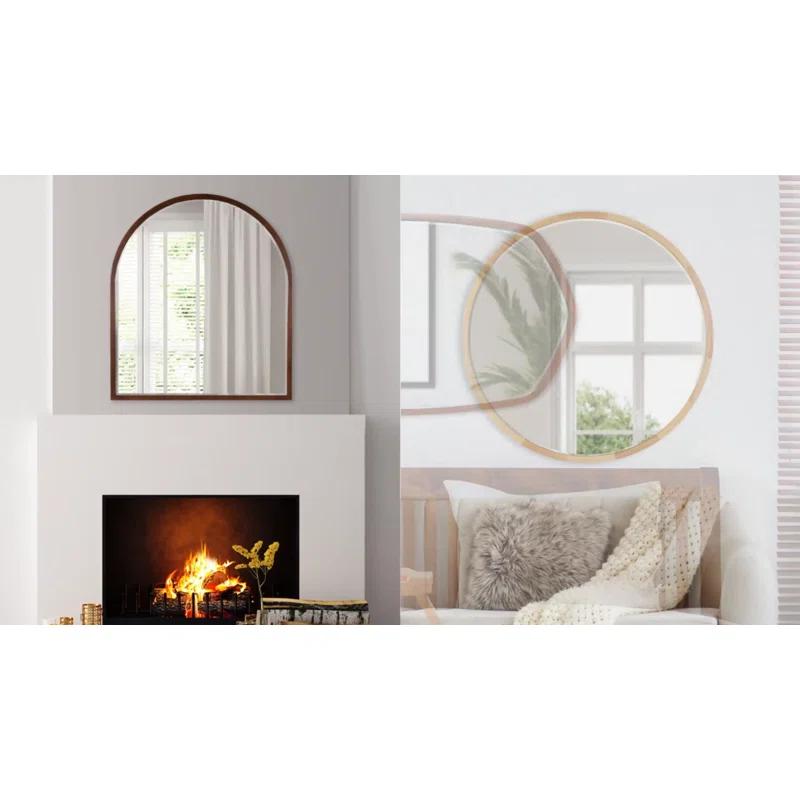 Glover Wood Hexagon Mirror