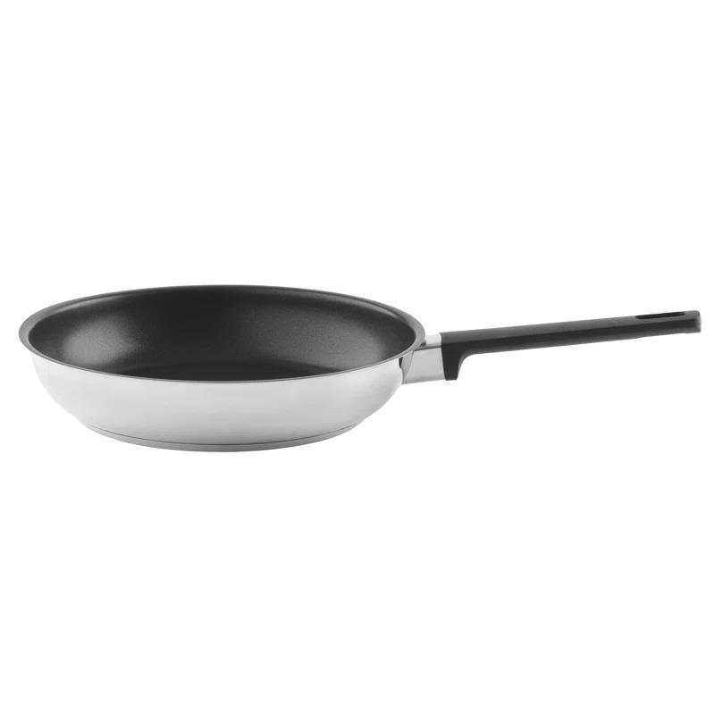 BergHOFF BergHOFF Gem Downdraft 3Pc 18/10 Stainless Steel Fry Pan Set With Black Handles