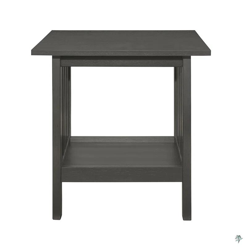 Red Barrel Studio® Classic Style Coffee Table And Two End Table Set Antique Gray Finish 3Pc Occasional Table Set Wooden Transitional Living Room Furniture (Set of 3)