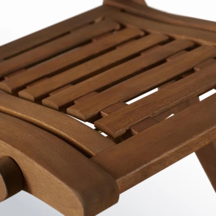 Kinsler Eucalyptus Folding Patio Side Chair (Set of 2)