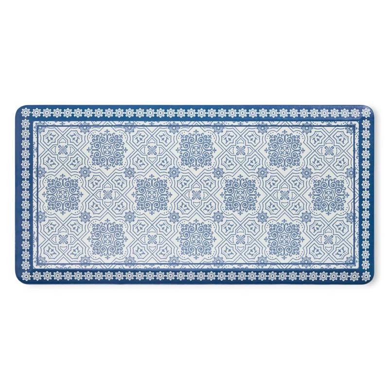 Martha Stewart MARTHA STEWART Comfort Anti Fatigue Strie Medallion Kitchen Mat 19.6”x39”
