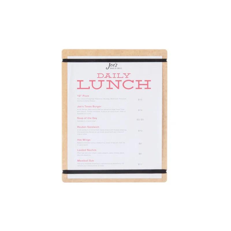 Cal-Mil Menu Board with Flex Bands