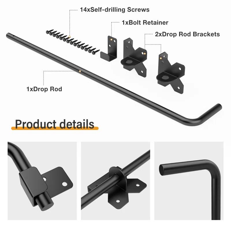 Lazio 18'' H x 3'' W Metal Fencing Kits