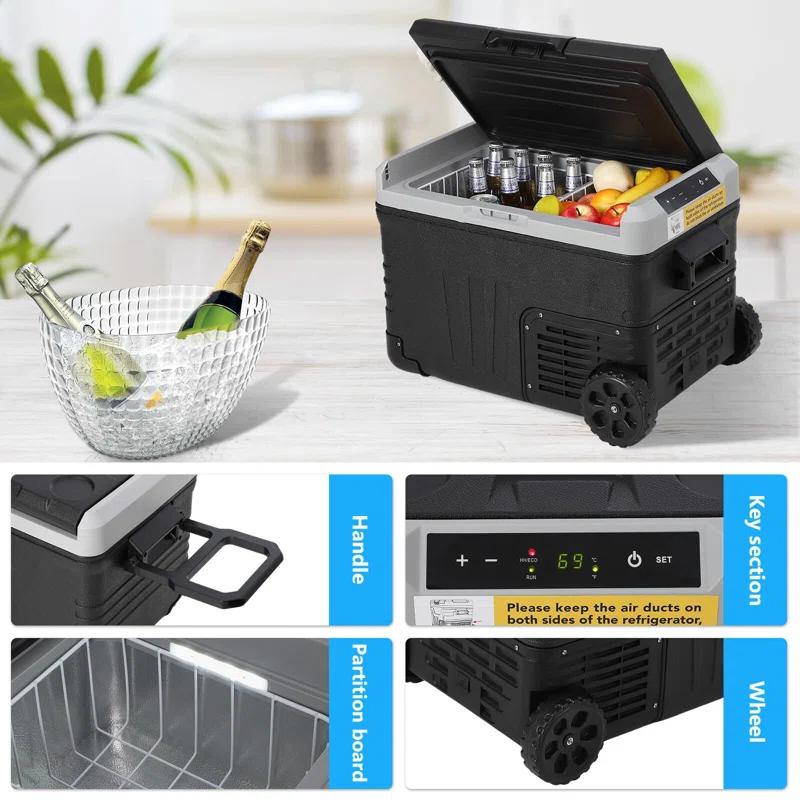 Portable Refrigerator, Portable Freezer, 37 Quart(35L) Electric Cooler