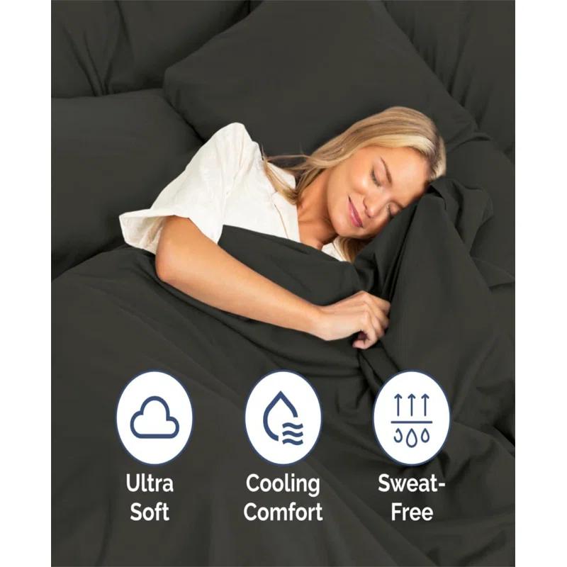 CGK Linens 4 Piece Sheet Set Premium Cooling, Soft & Wrinkle Free Sheet Set