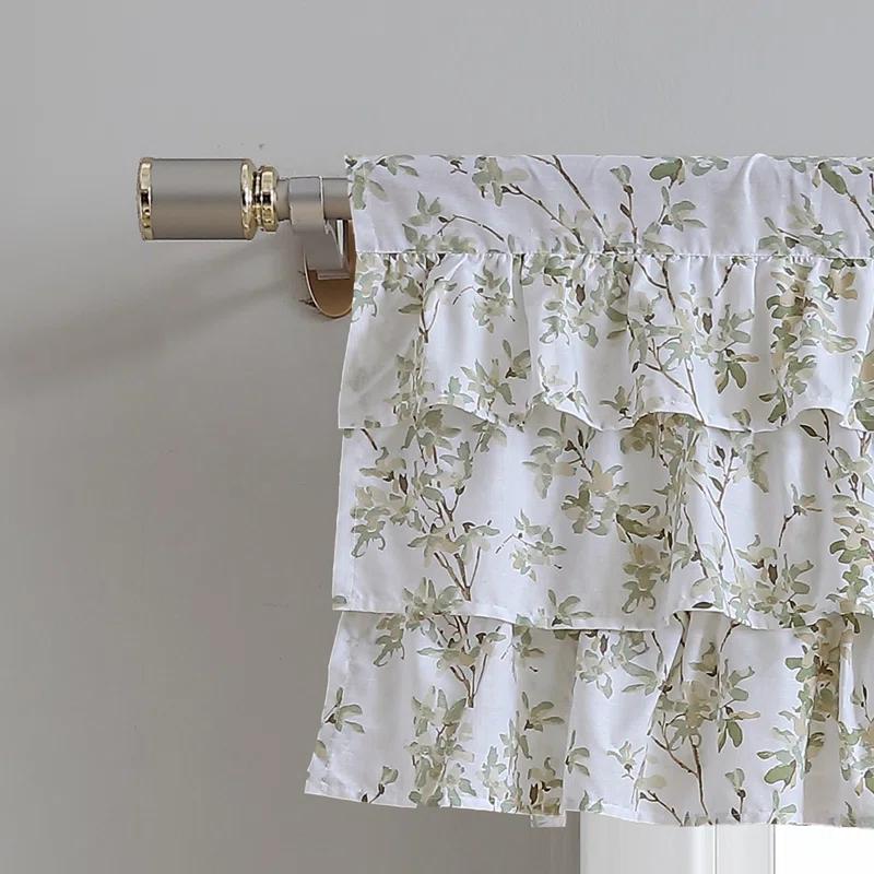 Laura Ashley Laura Ashley Lindy Cotton Pole Top Green Window Valance