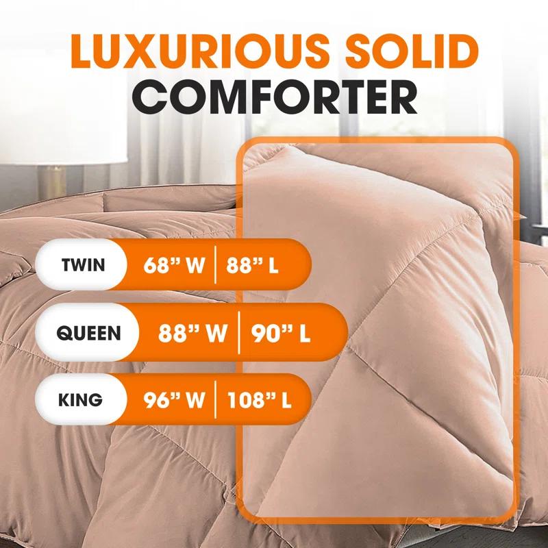 Cheer Collection Baffle Box Stitch Comforter