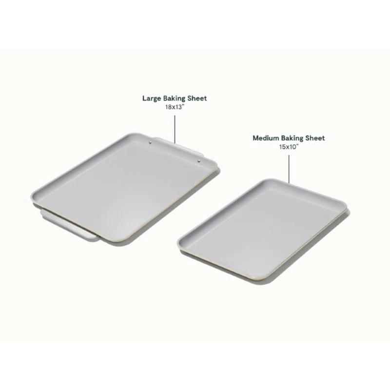 Caraway Home ® Cream Non-Stick Ceramic Baking Sheet Duo