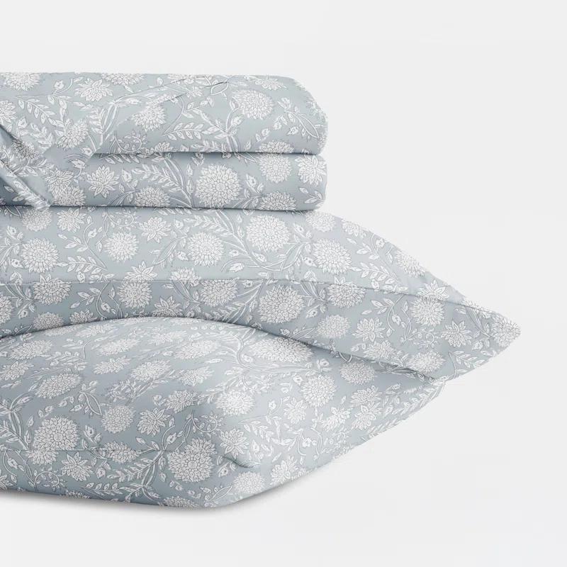 Becky Cameron 4 Piece 300 TC Patterned Cotton Sheet Set
