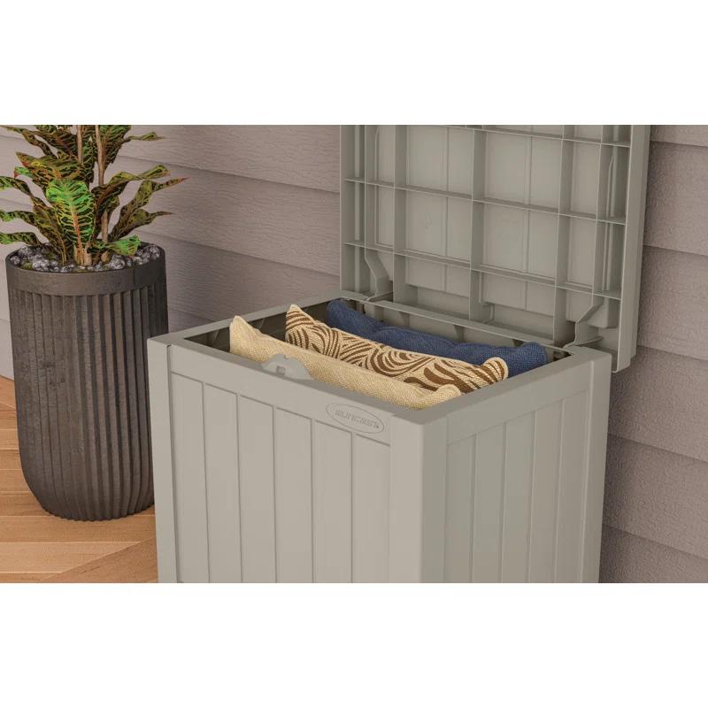 Suncast Suncast 22 Gallon Water Resistant Deck Box with Storage Seat
