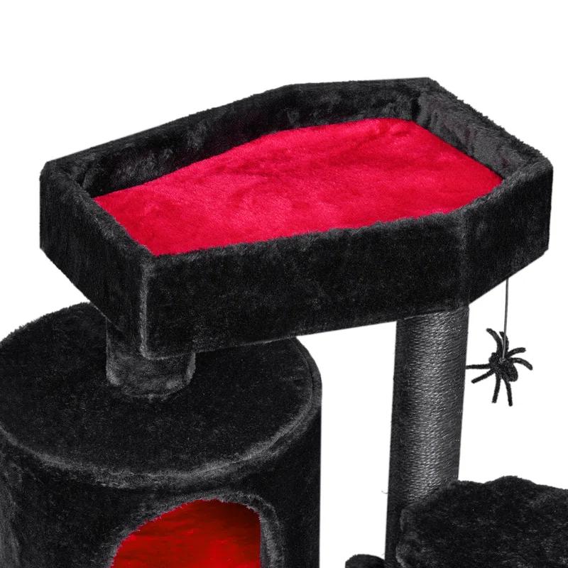 Gothic Cat Tree with Coffin, Gothic Cat Tower with Condo
